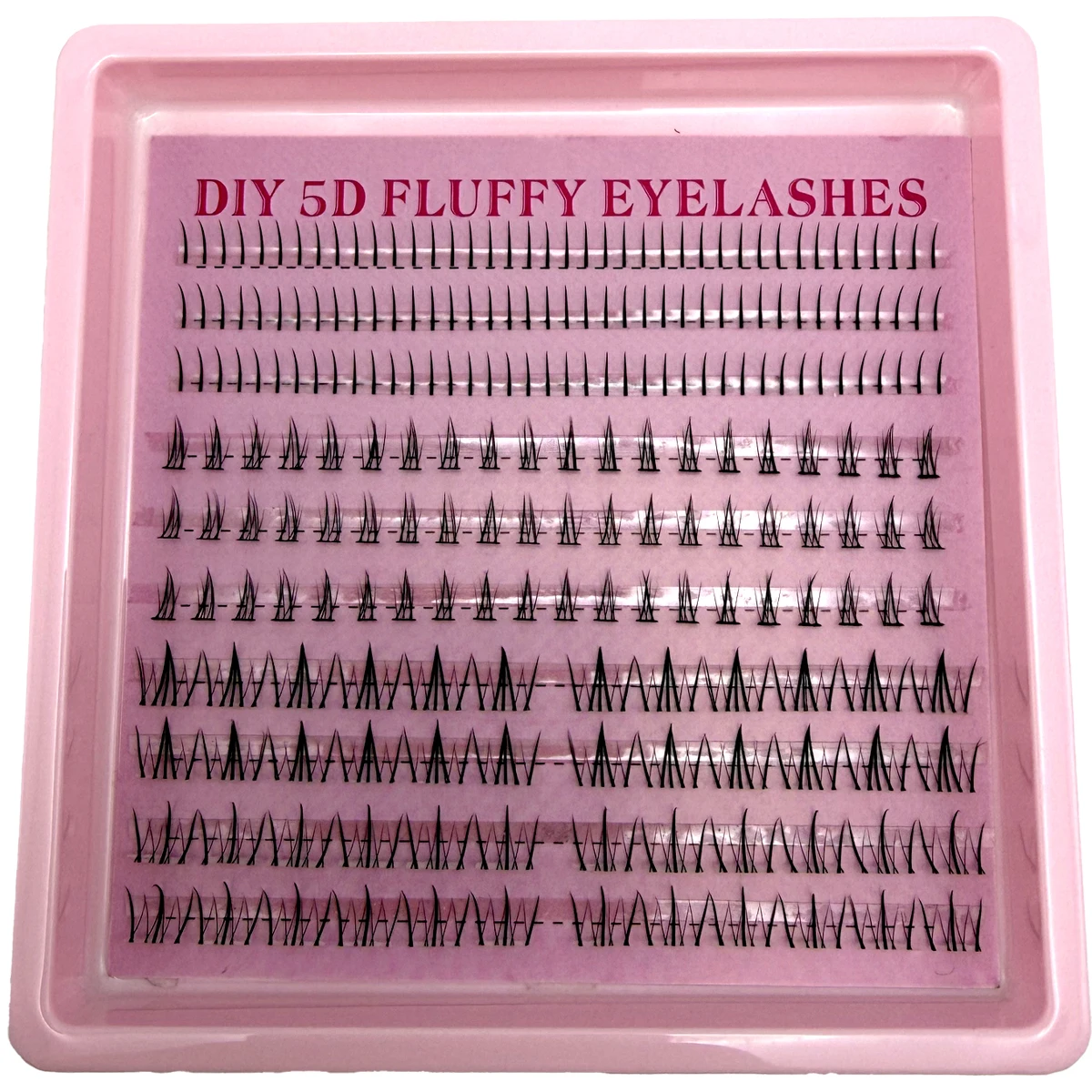 Ciglia inferiori naturali sotto l'estensione delle ciglia Ciglia personali Ciglia inferiori Trucco Grappolo individuale Innesto Ciglia finte