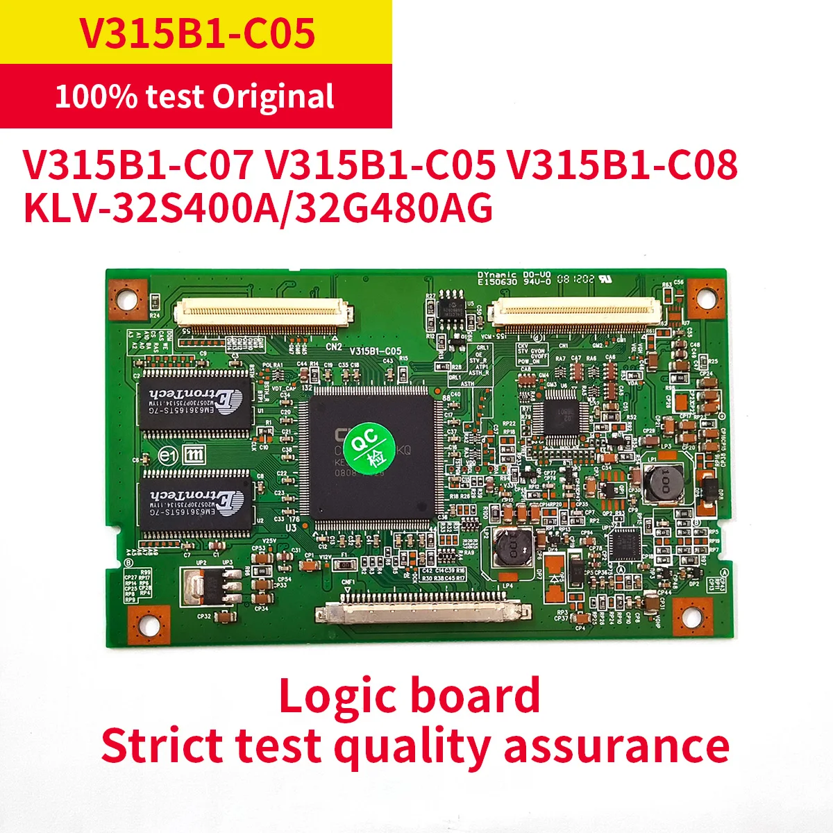 

Good Test Original V315B1-C07 V315B1-C05 V315B1-C0 T-CON Logic board For KLV-32S400A/32G480A Screen Test work