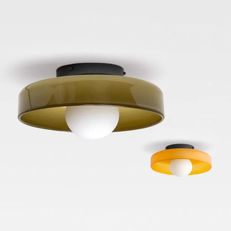 

Скандинавский 25 см потолочный светильник, стекло G9, декор комнаты, настенный светильник, спальня, гостиная и украшение дома, светодиодный светильник