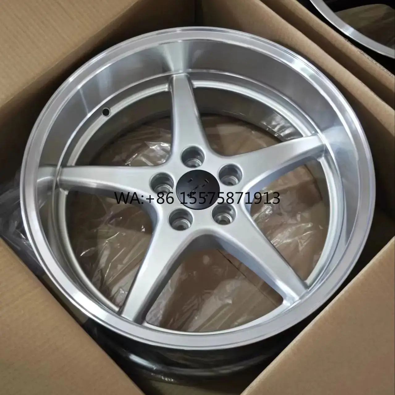 

For TP Classic Deep lip Alloy Passenger Car Wheels for Volvo 18 inch Offet 6 PCD 5X108 Silver+Polish Color