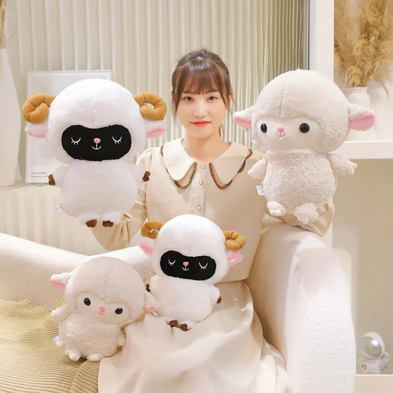 

1pc 30/36cm Cute Sheep Goat Plush Toy Doll Kawaii Room Decoration Children Accompany Doll For Girls Birthday Gift