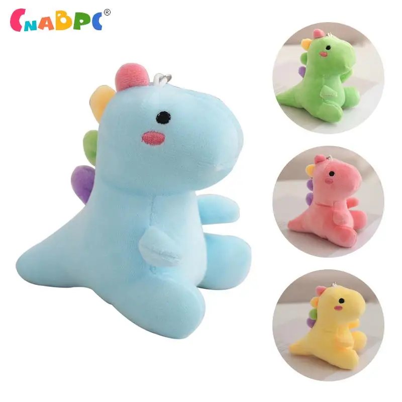 

1Pc Cute Dinosaur Keychain Kawaii Fashion Cartoon Soft Plush Animal Plush Doll Toy Car Keyring Bag Pendant Jewelry