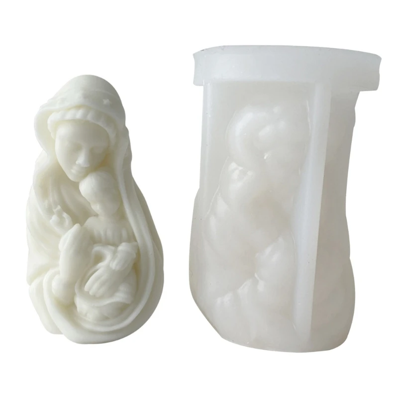 Mary with Baby Silicone Molds Virgin Mary Resin Moulds for DIY Art Crafts Dropsale