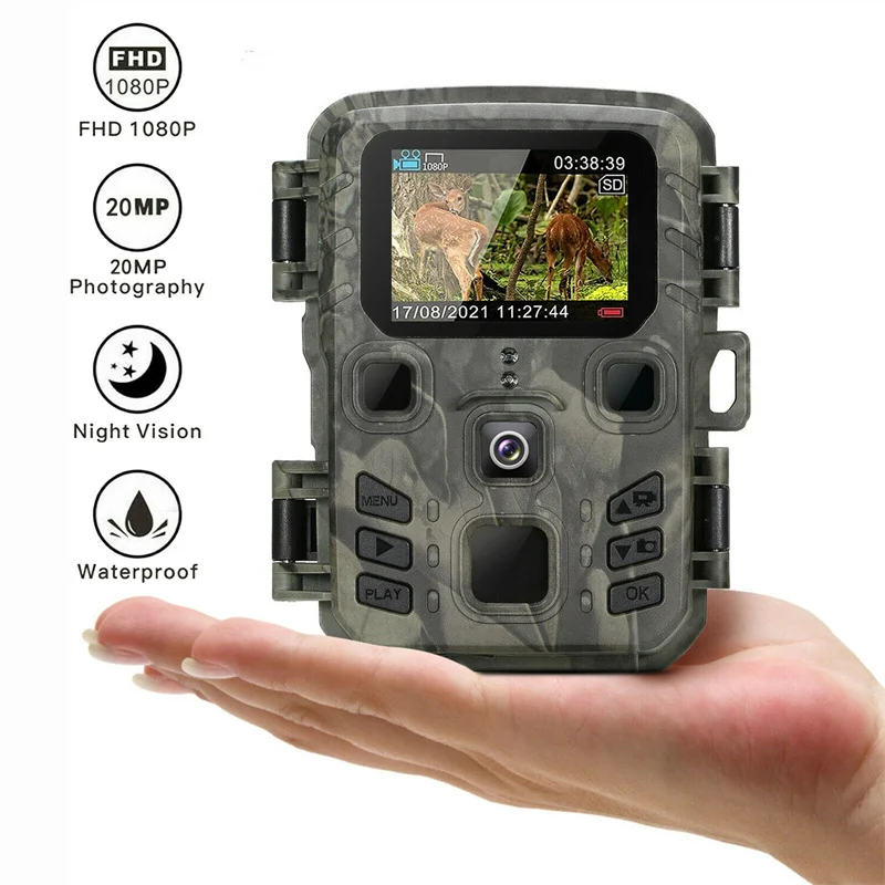 Suntekcam untuk Berburu Kamera Trail Thermal Imaging Camera Outdoor Trap 1080P HD 32G Penyimpanan Ip65 Tahan Air Mini301