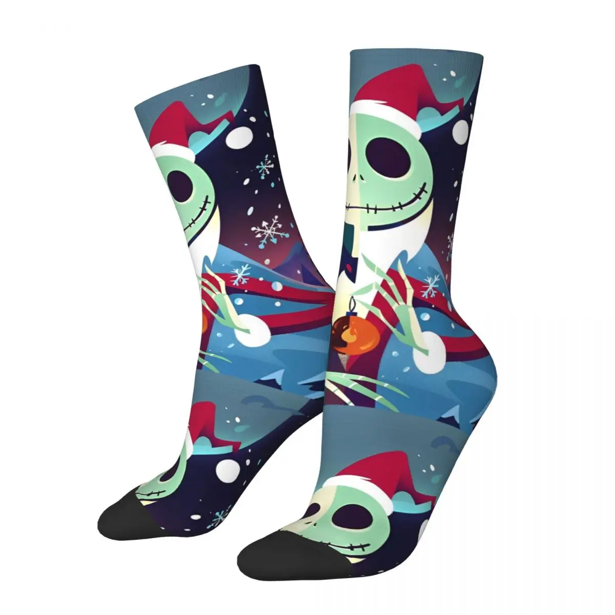 

Men Socks Novelty Pumpkin Jack Halloween Town Sock The Nightmare Before Christmas Sport Women's Socks Spring Autumn Winter