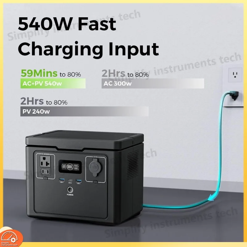 5000W Portable Power Station LiFePO4 Battery Solar Generator 5kW Camping Emergency Backup Waterproof Outdoor Energy Storage