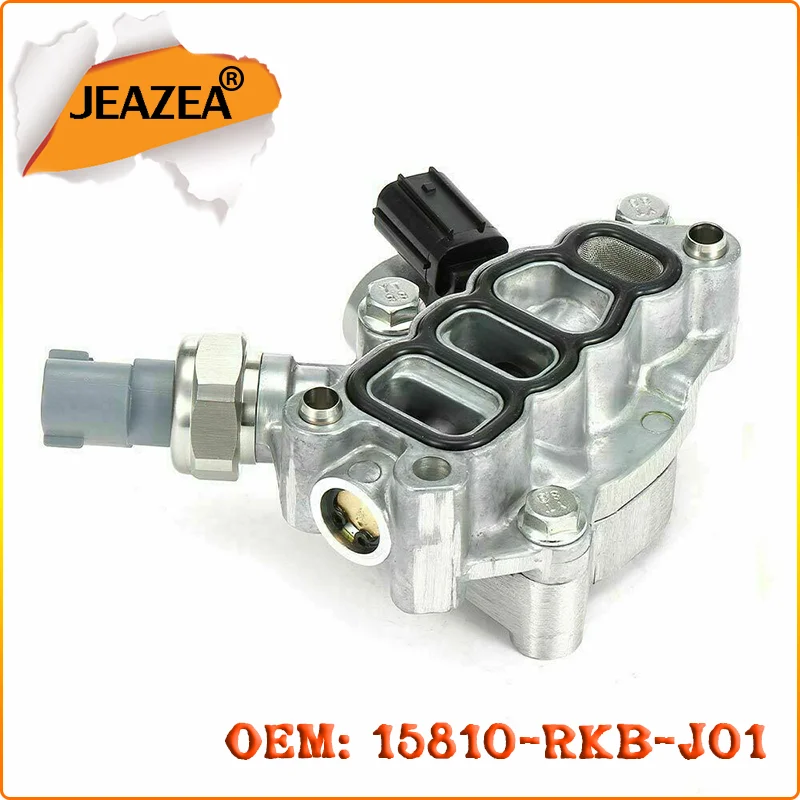 JEAZEA 15810-RKB-J01 Assembly W/Gasket Vtec Solenoid Spool Valve For Honda Accord Odyssey Pilot 3.5 3.0 V6 Hybrid 2005-2008