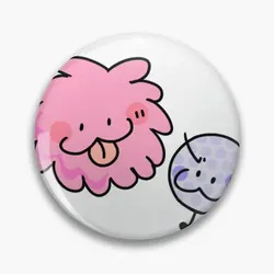 Puffball And Golfball Tpot Bfdi Soft Button Pin Metal Badge Lapel Pin Gift Fashion Lover Women Clothes Cartoon Brooch Funny