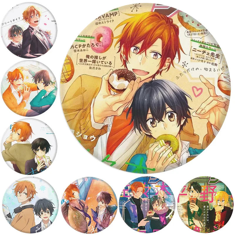 

Значок на булавке Сасаки и Мияно Фигурка Мияно Йошиказу Металлический значок Реквизит для косплея Аниме Периферийные устройства Сасаки Шумеи Кнопка Брошь Игрушка