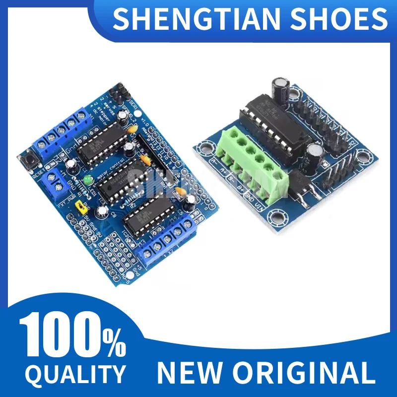 L293D Motor Driver Shield Module 4-Channel Stepper DC Motor Drive Expansion Board for Arduino UNO R3 Mega2560 Robotics Control