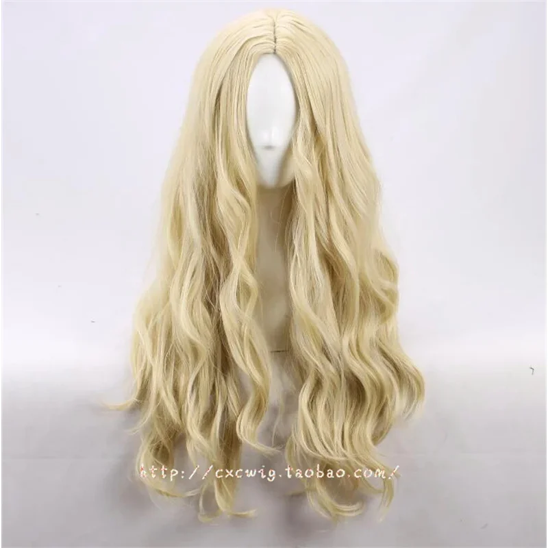 New Sarah Sanderson Cosplay Wig Light Golden Long Curly Hair Heat Resistant Synthetic Hair Carnival Halloween Party Props