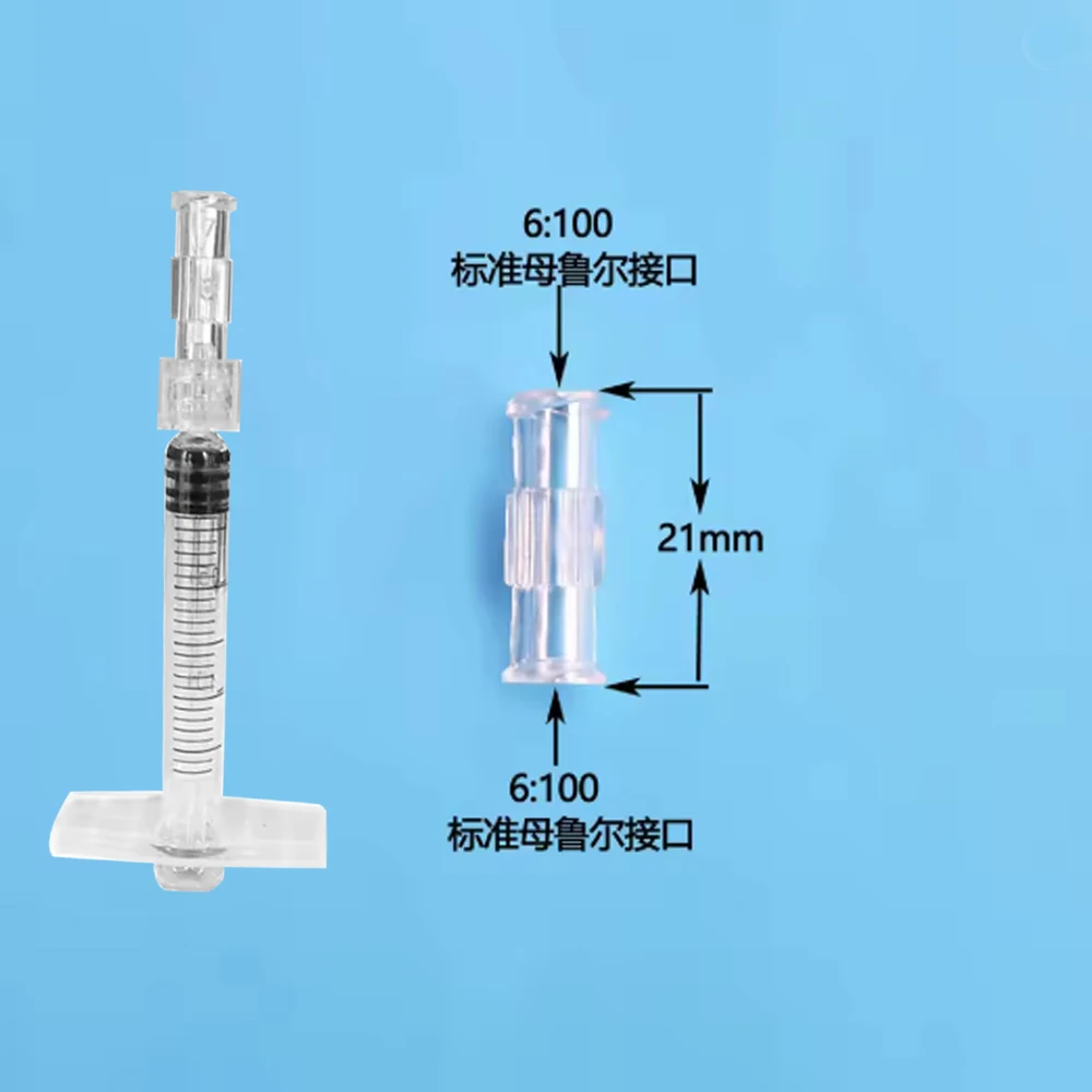 

50-500pcs Luer Clear Coupler Sterile Luer Syringe Connector Disposable Thread Conversion Straight Through Tool Parts