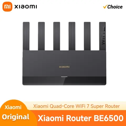 XIAOMI BE6500 Router  Qualcomm Quad-Core Wi-Fi 7 Mesh 2.5G Network Port IPTV OFDMA Game Accelerator Signal Amplifier Mi Home