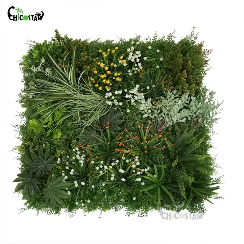 Factory Wholesale Fake Plant Hedge Artificial Plants Wall for Company or Shopping Mall Decoration