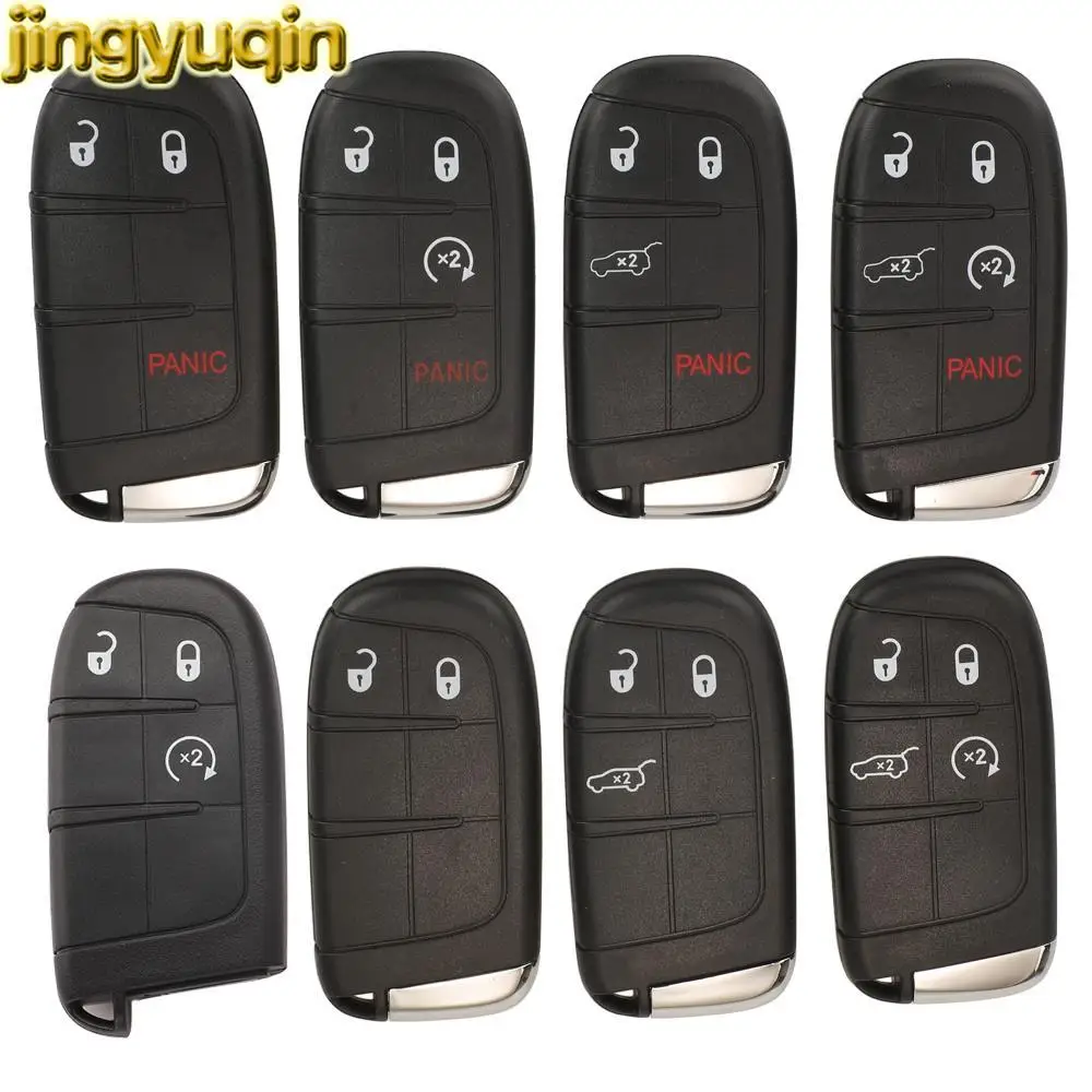 

Jingyuqin 5pcs 2/3/4/5 Buttons Flip Remote Car Key Fob Shell For Jeep Compass Renegade 2017 2018 2019 2020 Smart Keyless Entry