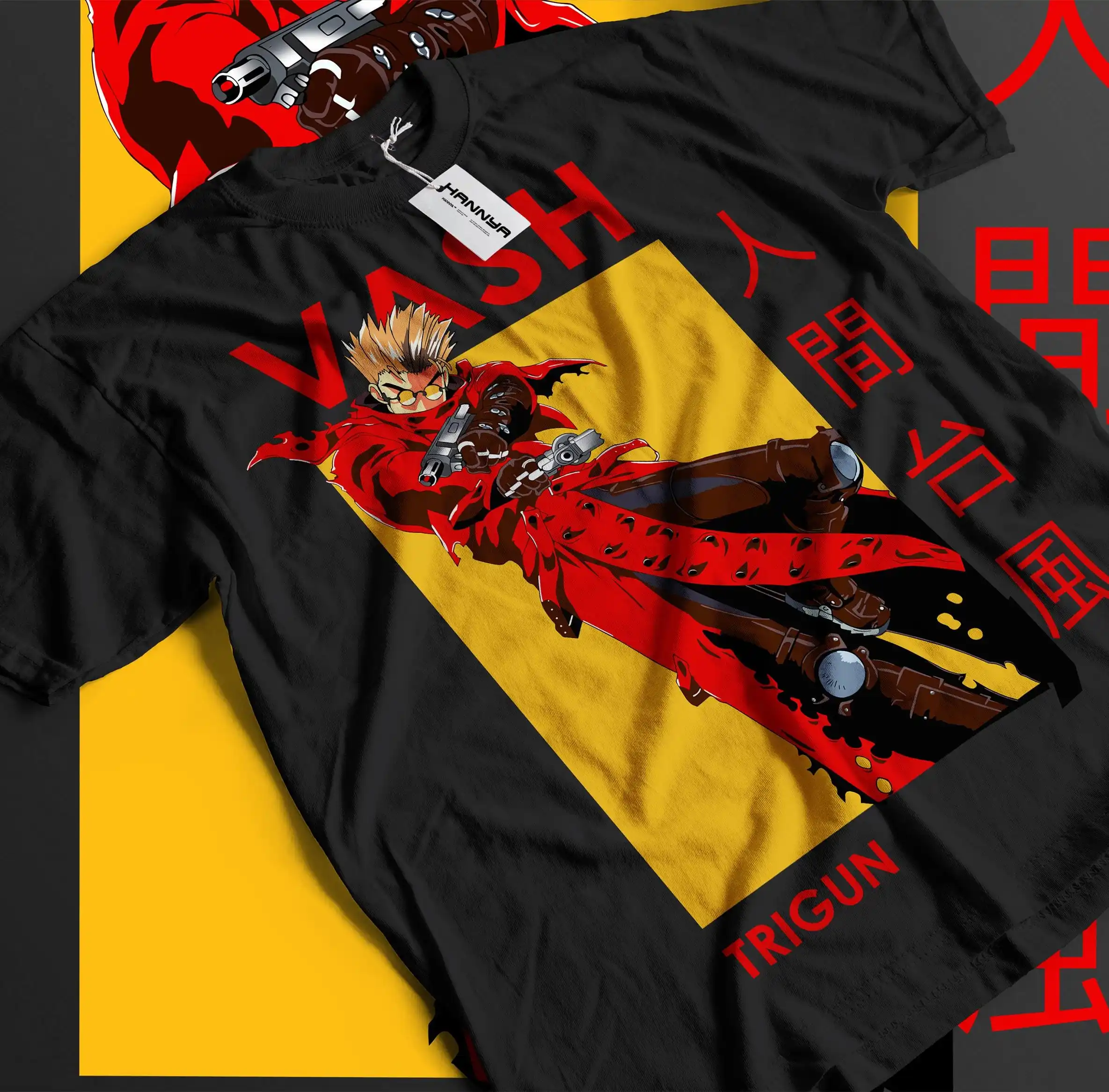 Vintage Trigun Anime T-Shirt: Retro Manga Graphic Tee