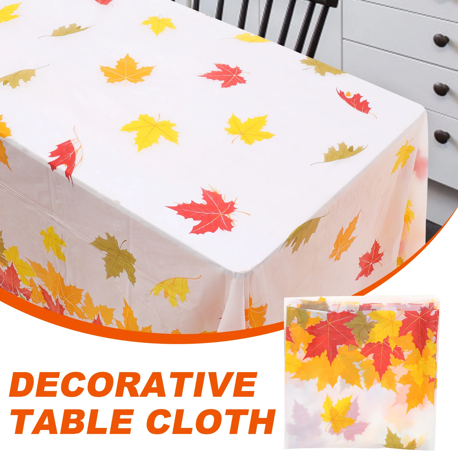 

Tropical Leaves Table Cloth Decorative Plastic Waterproof Oil-Resistant for Dining Kitchen Party Banquet Picnic Outdoor Use
