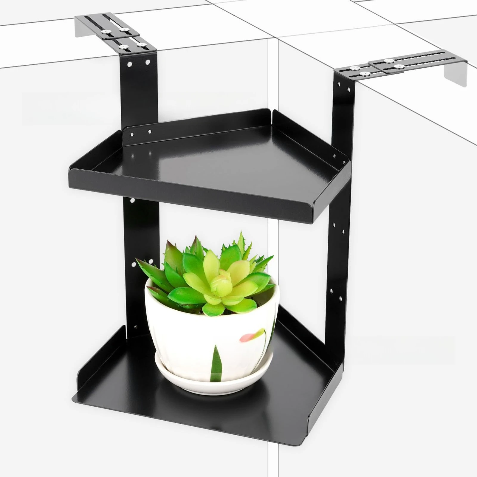 Office compartment Shelf Storage Accessories Height Adjustable Corner Belt Hook