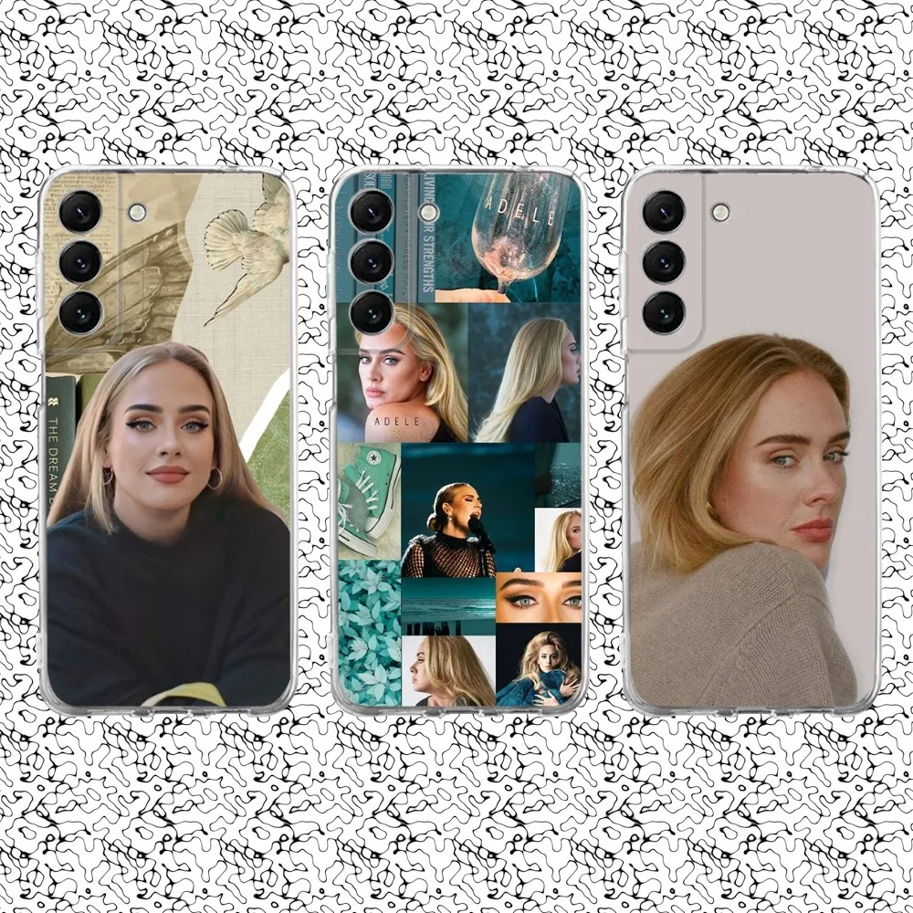 Singer A-Adele Phone Case Silicone For Samsung S30,S23,21,22,20 Ultra,S20 FE lite,S10,9,PIus Note20ultra Cover Clear