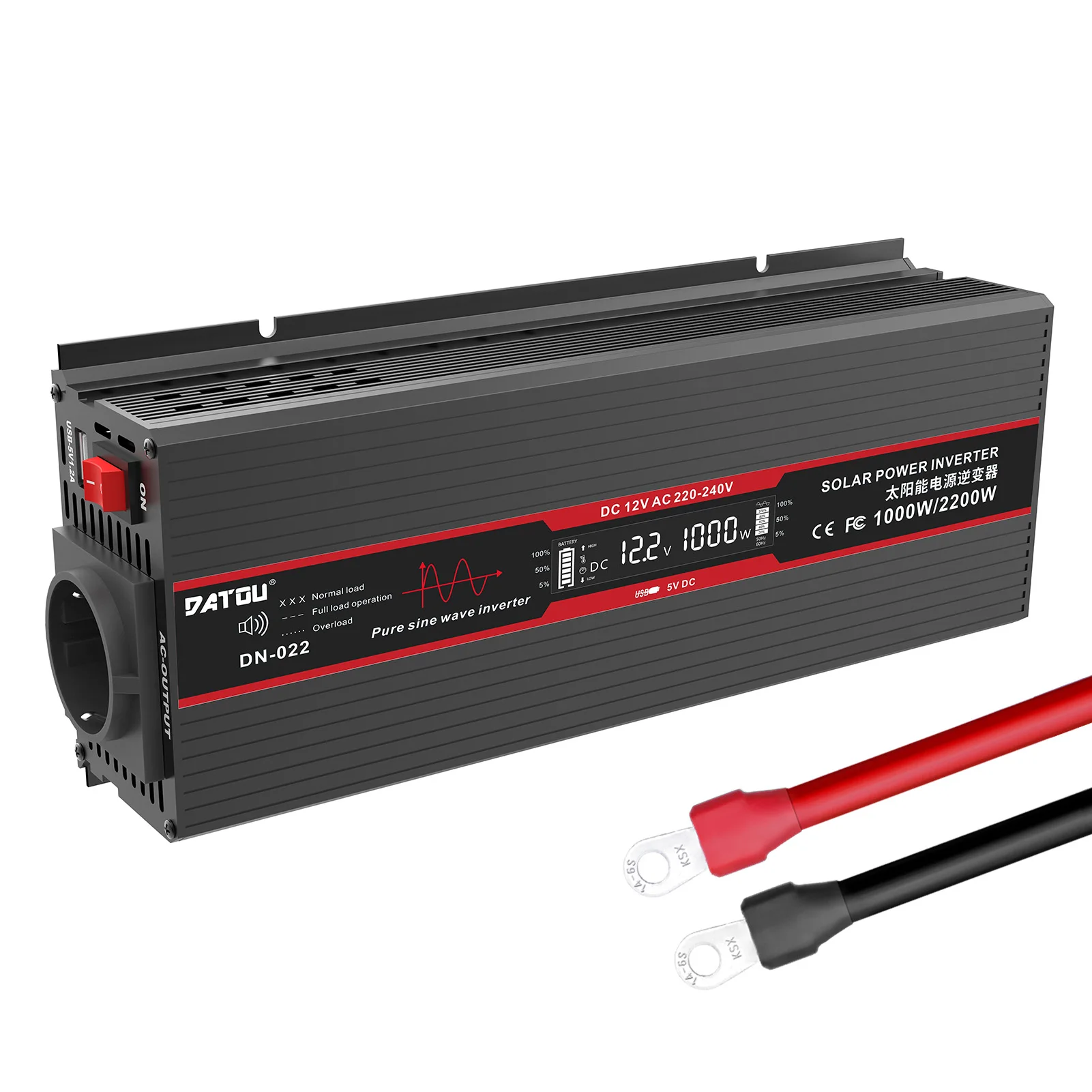 DATOUBOSS純正弦波インバーター電源インバーター12Vから220V純正弦波