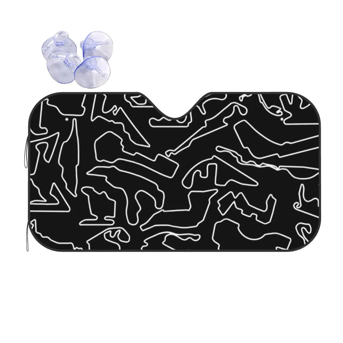 

F1 2025 Tracks Sunshade Windscreen Car Front Windshield Window Sun Visor Accessories Covers