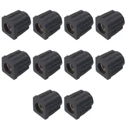 Square Pipe Plugs Fashion Balance Wihtout M6 Hole Blanking End Caps Adjustable Plastic Wheel Accessories Home