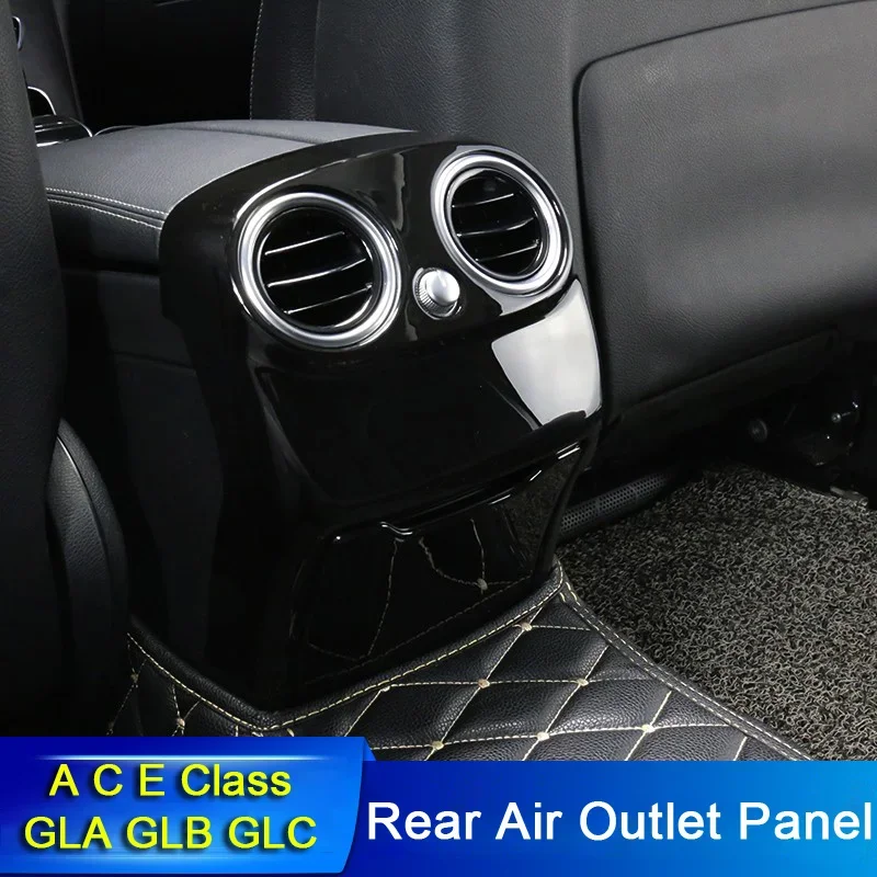 Car Rear Air Conditioner Vent Outlet Panel Cover Frame For Mercedes Benz A C E Class GLA GLB GLC W205 W213 X254 Auto Accessory