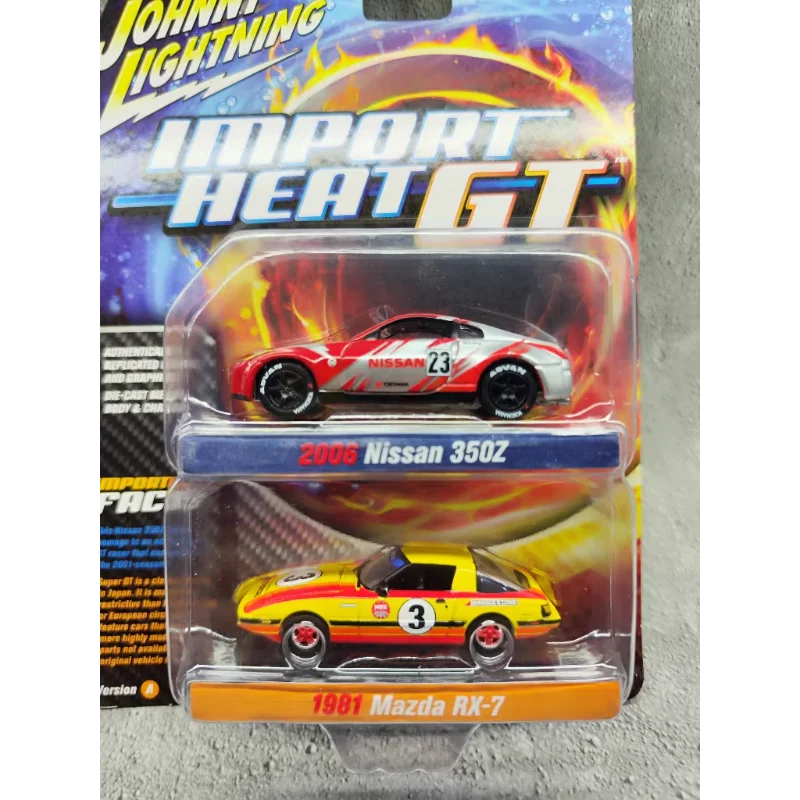 دييكاست جوني 1/64 مقياس طبعة خاصة مزدوجة 2006 نيسان 350 Z + 191 مازدا RX-7 سبيكة سيارة نموذج تحصيل لعبة هدية تذكارية