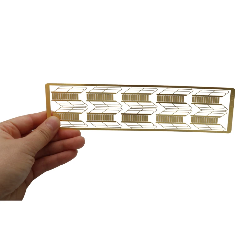 1Set Simulated Model Ship Etching Ladder 1:72 1:100 1:150 1:200 Brass Etched Sheet Micro Stairs for Remote Control Boat Assembly