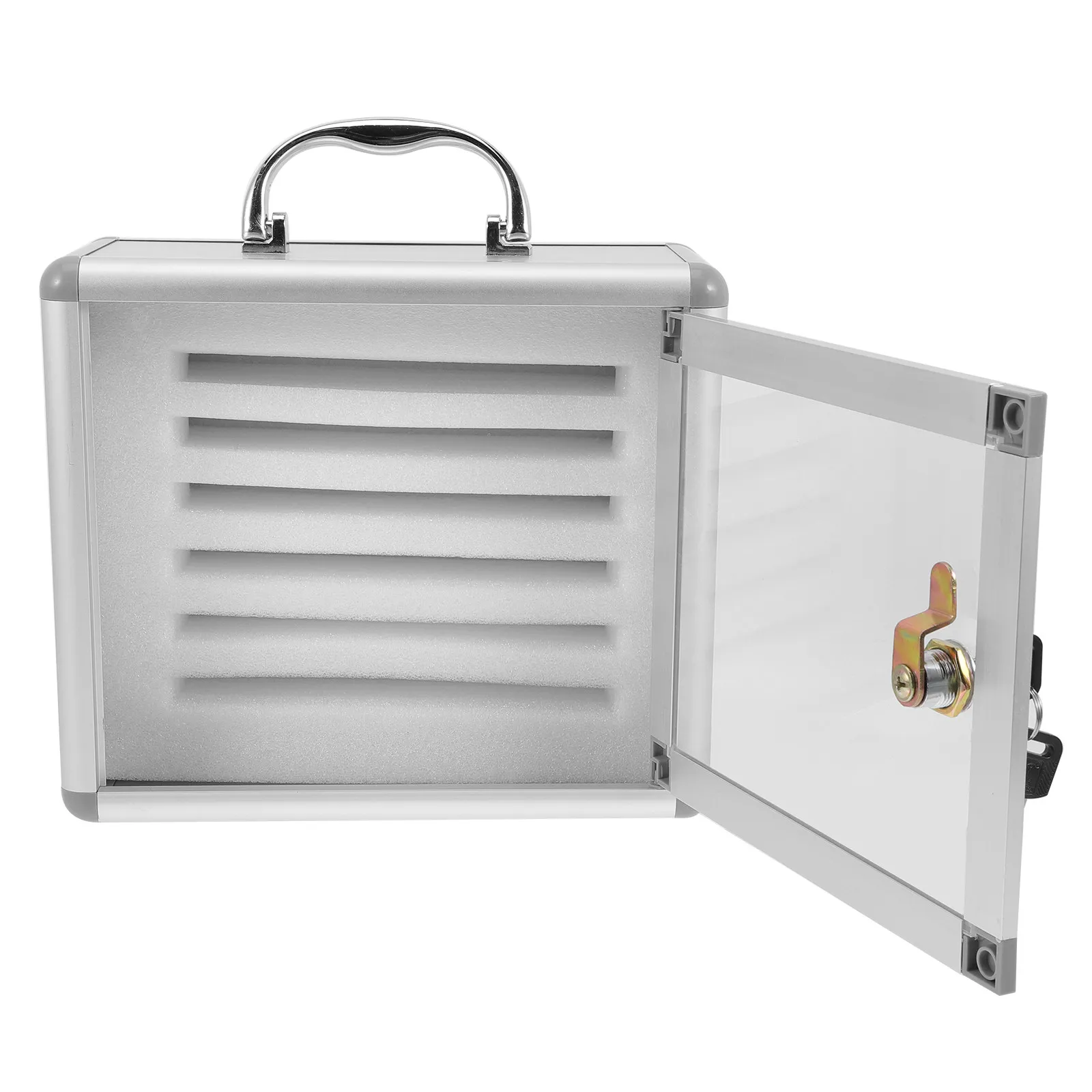 

Шкафчик для хранения телефонов из сплава и фиброкартона, прочный, с ручкой, запираемый, с несколькими отделениями, органайзер для школы