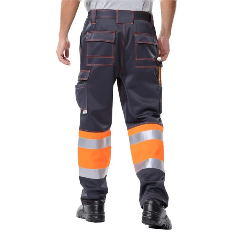 Protective Pants for Work with Multi Pockets Work Pants Men Working Pants Men Workwear Cargo Trousers Safety Reflective Pants