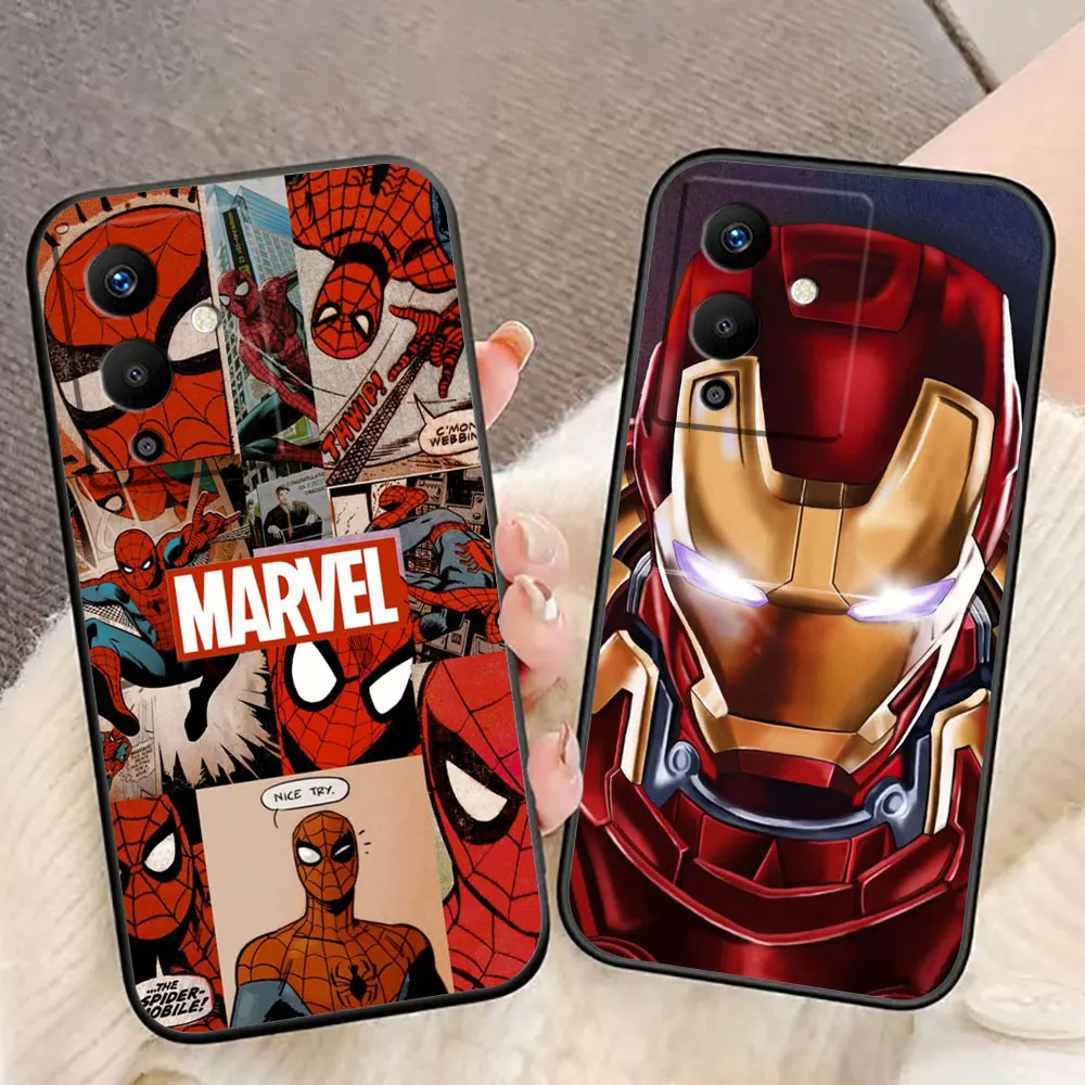 

Marvel Iron Man Spider-man Cover Phone Case For Infinix NOTE 7 8 8I 10 11 11S 12 30 40 TECNO POVA NEO 2 4 5 6 Pro 5G Case Funda