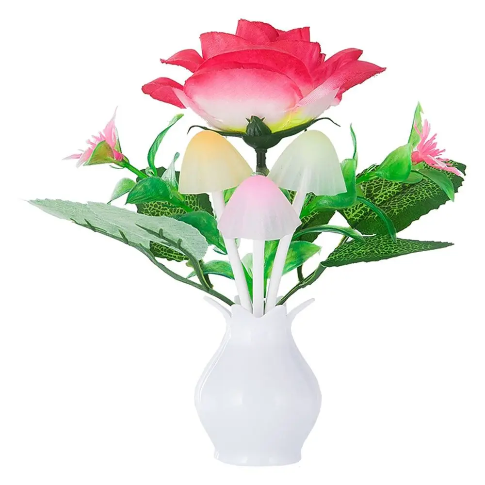 

Художественный декор романтическая гостиная спальня Luminaria лампа роза для украшения дома светодиодный настенный светильник ночник грибная лампа