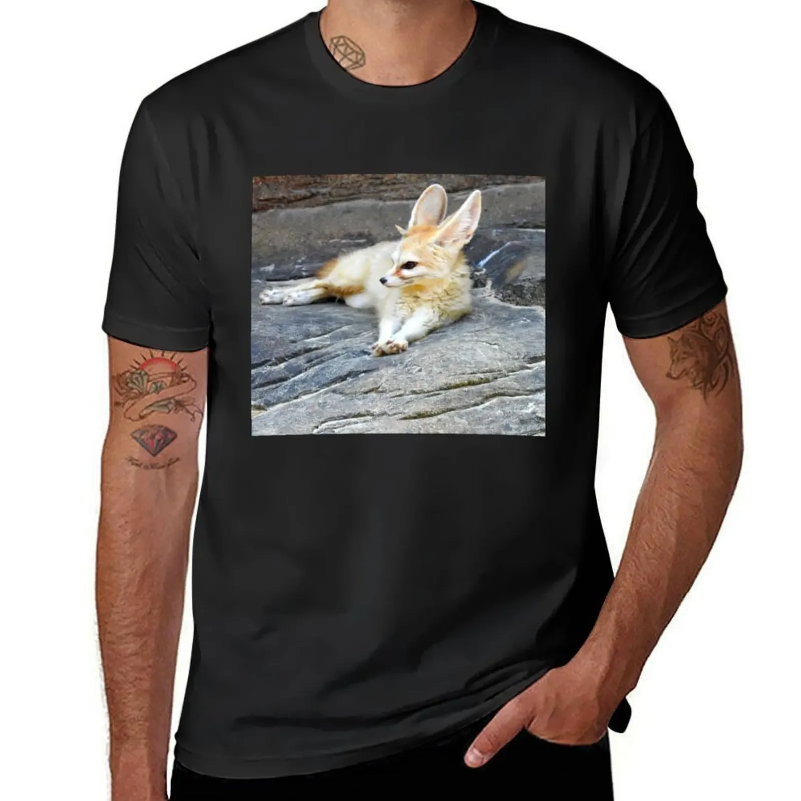 Fennec Fox Two T-Shirt cheap stuff sweat aesthetic clothes tops Men's t-shirts