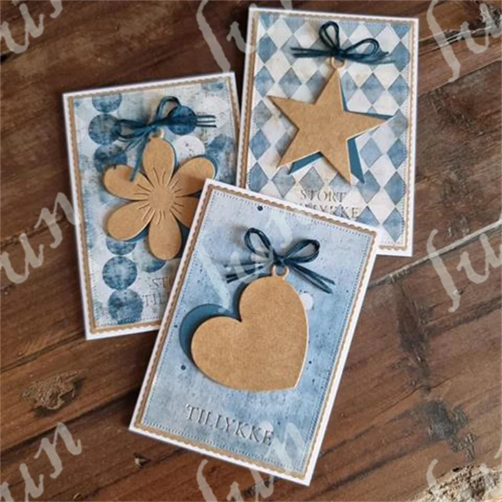 Metal Cutting Dies Mold Craft Decoration Embossing Template DIY Greeting Card Handmade 2024 Reverse Hearts Die Holiday Knife