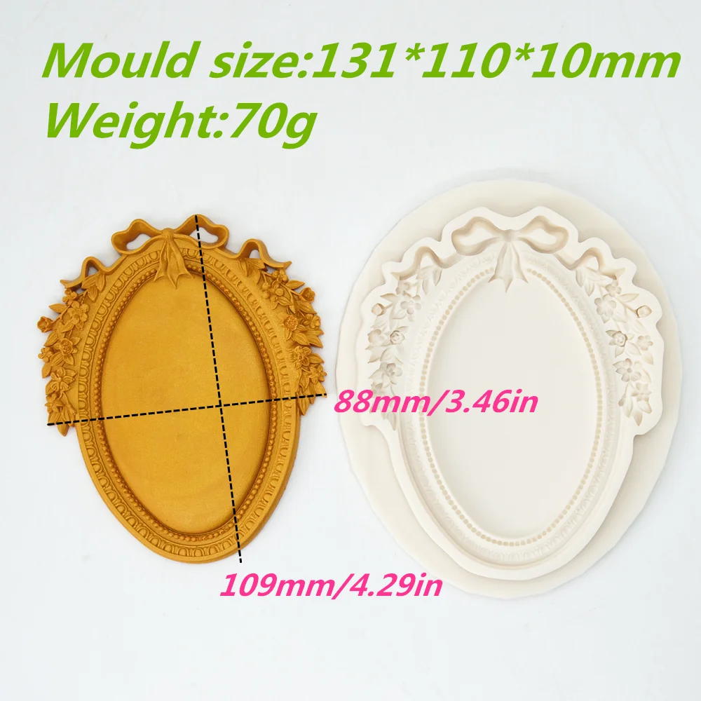 Silicone Frame Mold Flower Relief Cake Chocolate Kitchen Baking Making Supplies Decoration Tool Handmade DIY Fondant Moulds