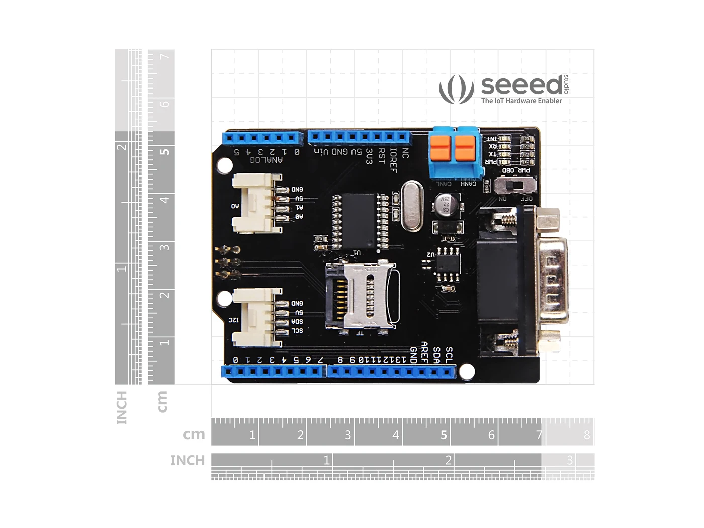 Imagem -05 - Seeed Studio-can-us Shield v2 Alto Desempenho Controlador Mcp2515 Transceptor Mcp2551