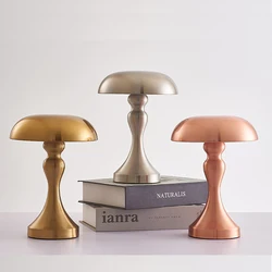 LED Table Lamp Touch Sensor Desktop Night Light Rechargeable Wireless Reading Lamp for Restaurant Hotel Bar Bedroom Decor Light