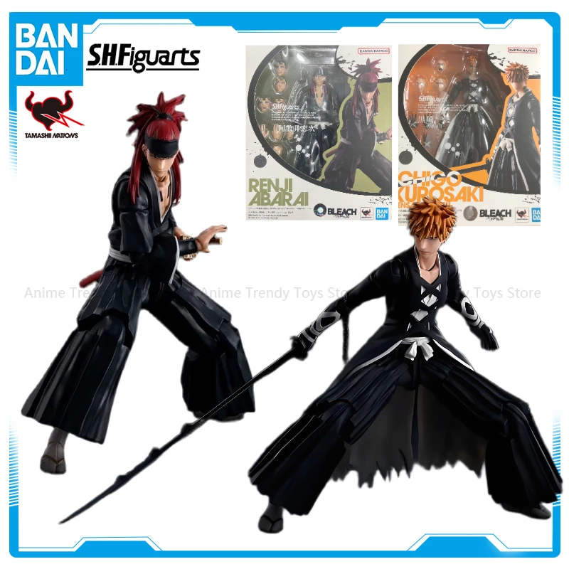 

В наличии, оригинальная коробка Bandai SHF BLEACH RENJI ABARAI, фигурка, готовая модель, комплект аниме, полная экшн-игрушка, подарки для детей WY