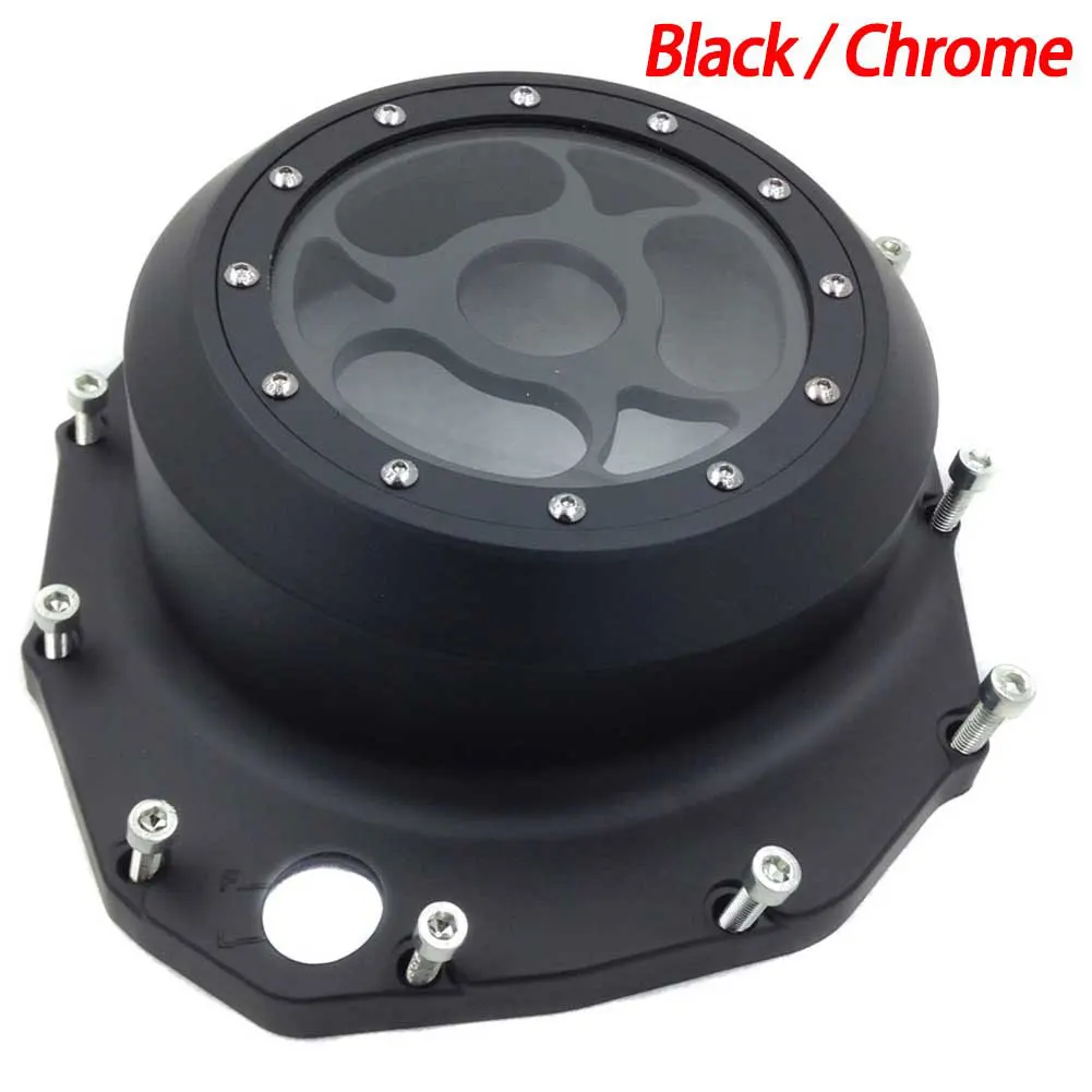 

For 1999-2013 09 10 11 12 Suzuki GSX1300R Hayabusa / B-king 2008-2009 Motorcycle See through Engine Clutch Cover Chrome / Black