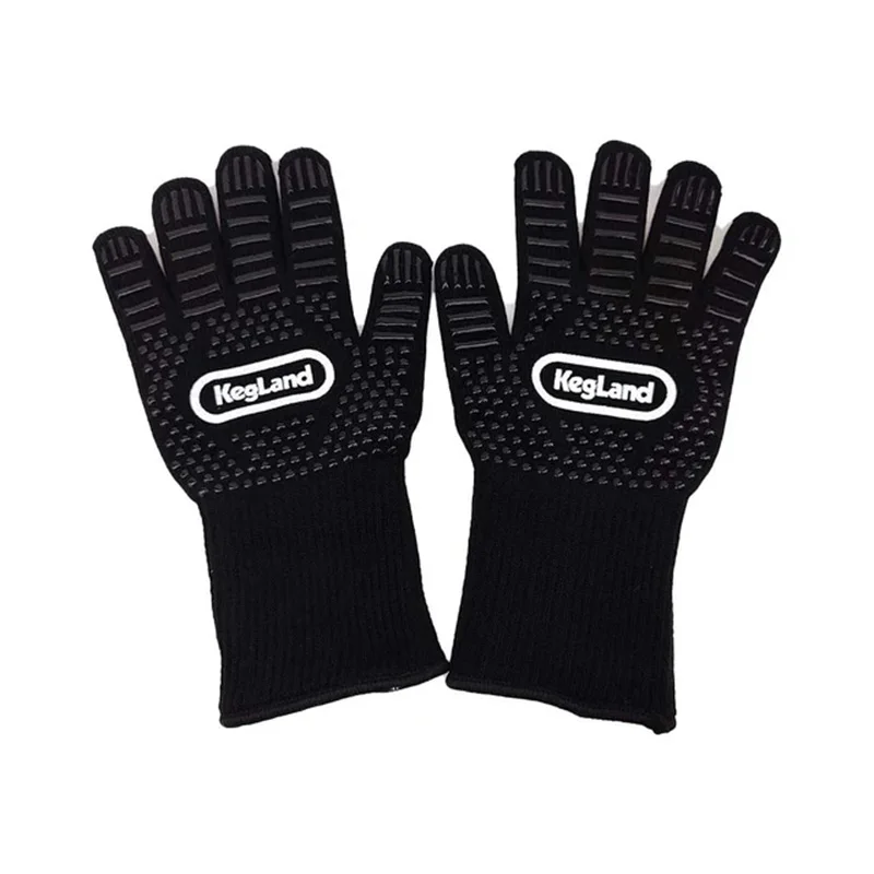 KegLand Heat Insulation Gloves High Heat Resistant Oven Mitts Multifunctional Thickening Gloves