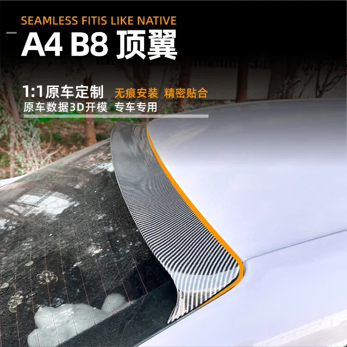 

Excellent Fitment ABS Plastic Rear top glass window Lip Spoiler wing For Audi A4 B8 Sedan 4-doors 2009-2016 year