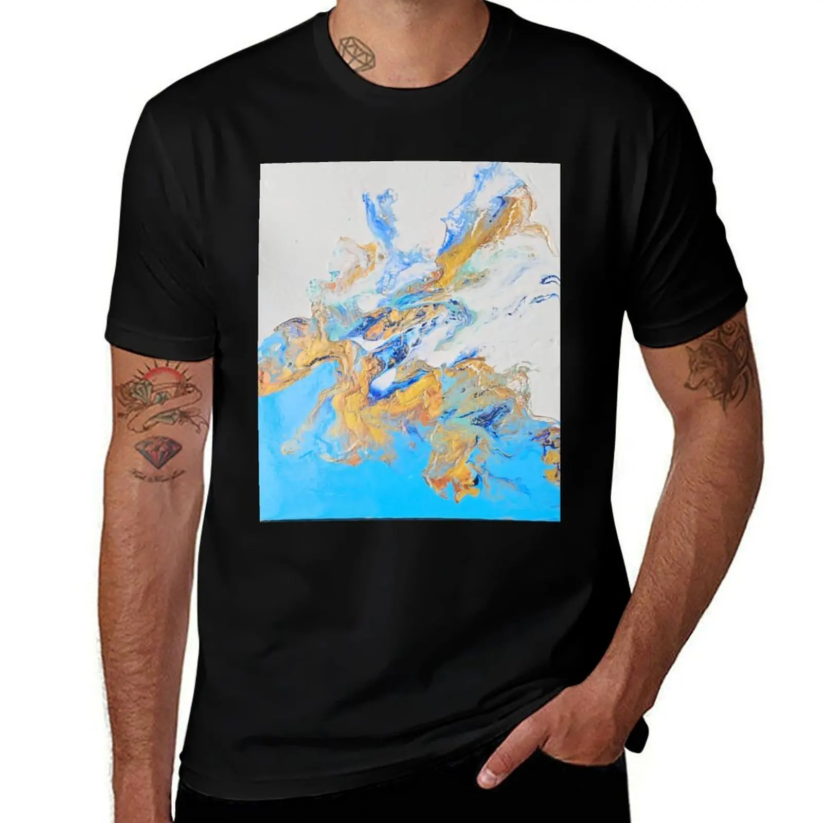 

Glacial Glow T-Shirt cute clothes plain basketball graphic tees oversize t-shirts man sweat shirts, men