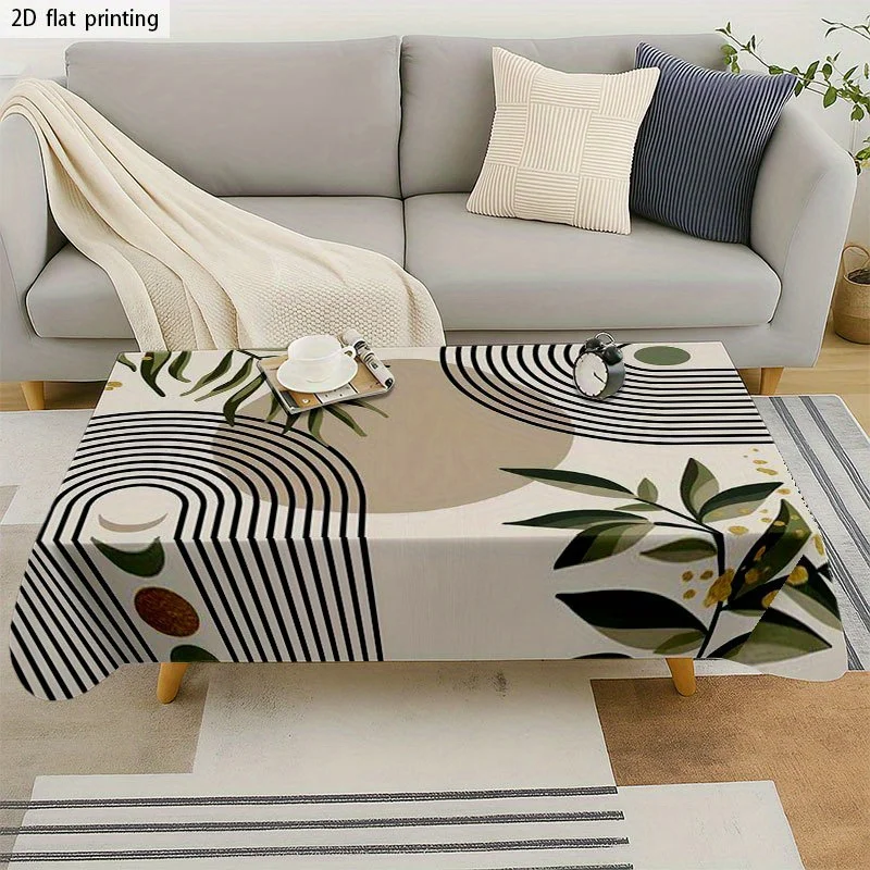 [JIT] 1pc Soft, fashionable and aesthetically pleasing 2D flat tablecloth, machine washable and easy to clean, yzb