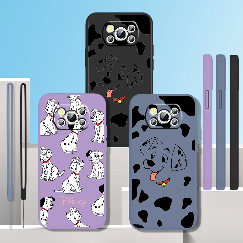 Dog 101 Dalmatians Cute Liquid Rope For Xiaomi Mi Poco X5 X4 X3 M6 M5 M5S M4 M3 F5 F4 F3 C55 C40 Pro 5G Soft Phone Case