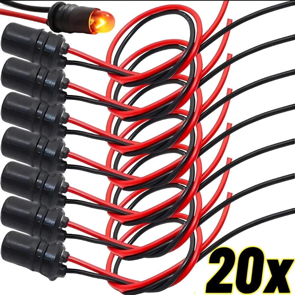 T10 W5W Car Wedge Light Bulb Socket Connector Holder Extension LED Lamp Bulb Base Holder Socket Wedge Base Light Bulb Plug