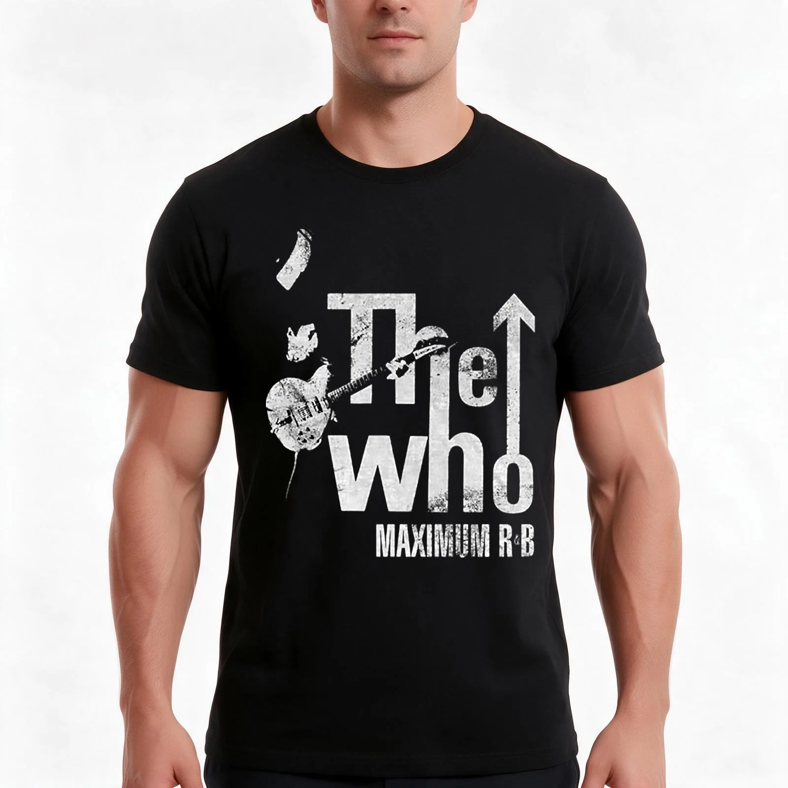 The Who Maximum R&B Pete Townshend Rock Official Tee Classic T-Shirt, Summer Casual Cotton Tee, Oversized Streetwear Tops