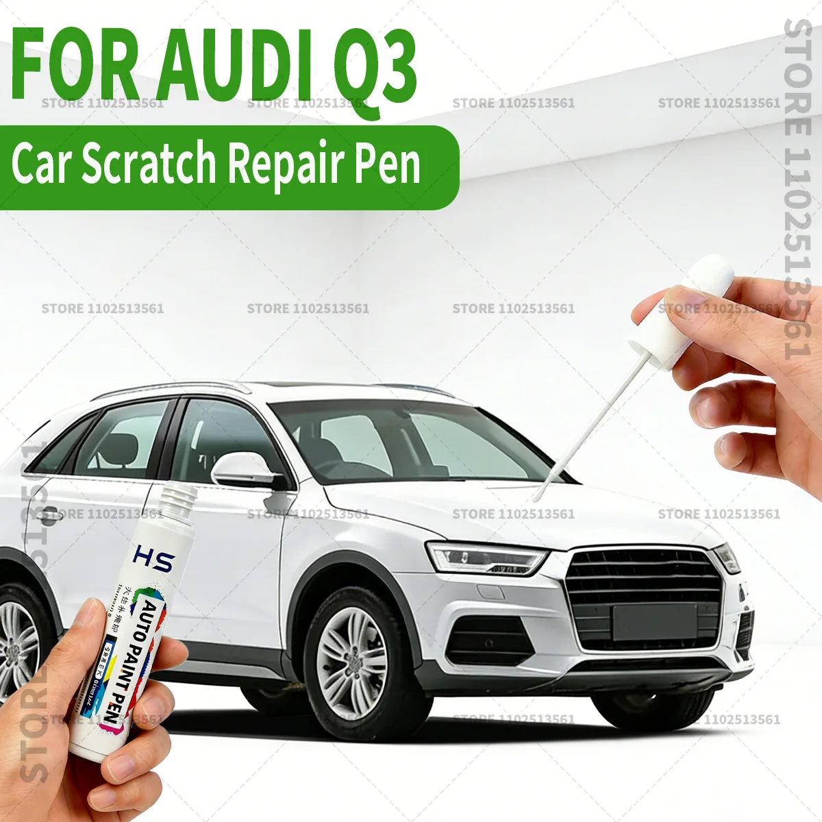 

Ручка-корректор для ремонта лакокрасочного покрытия автомобиля Audi Q3 (2011-2025), средство для удаления царапин, аксессуары для авто, цвета: белый, черный, зеленый, оранжевый
