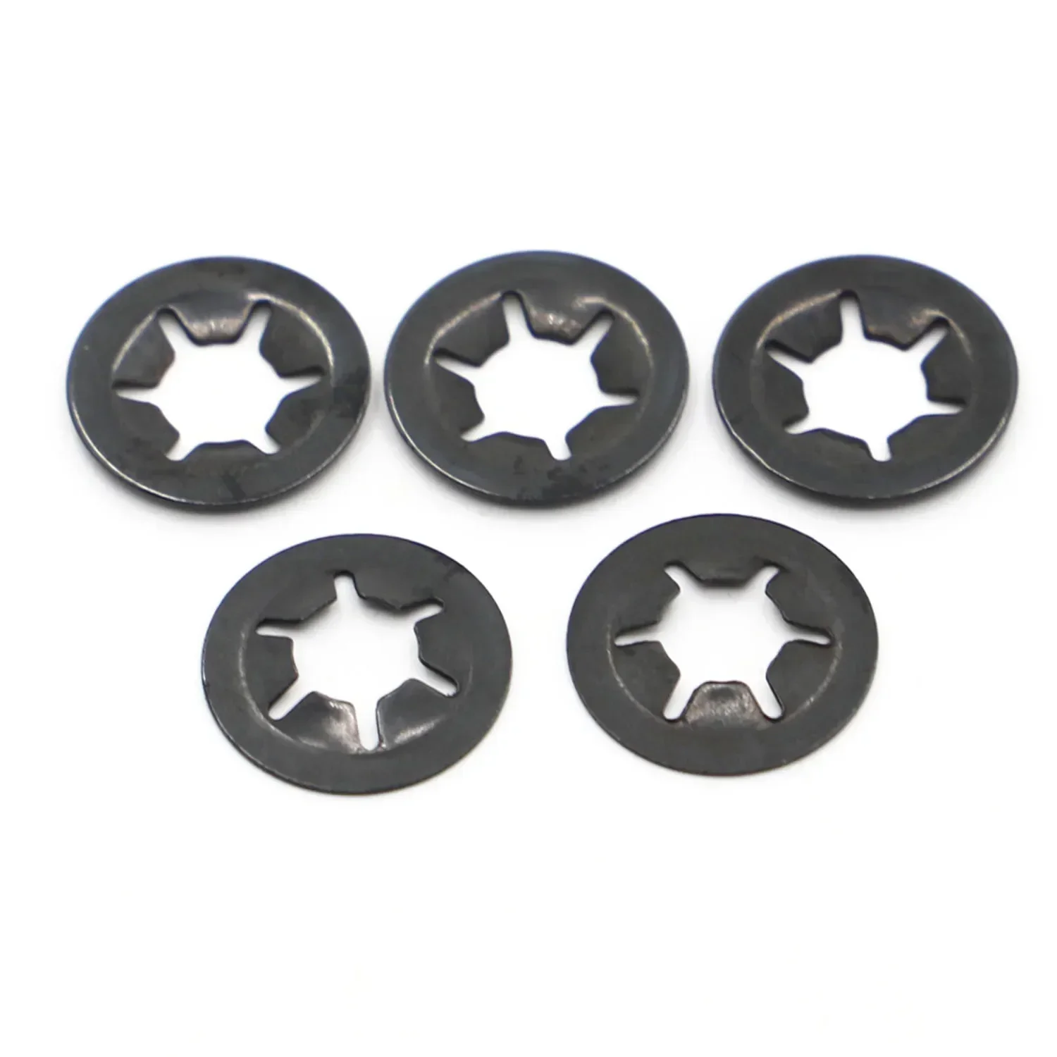 M 2 M2.5 M3 M4 M5 M6 M8 M10 M12 Black Star Lock Plum Bearing Retaining Rings Flower Washer Clip