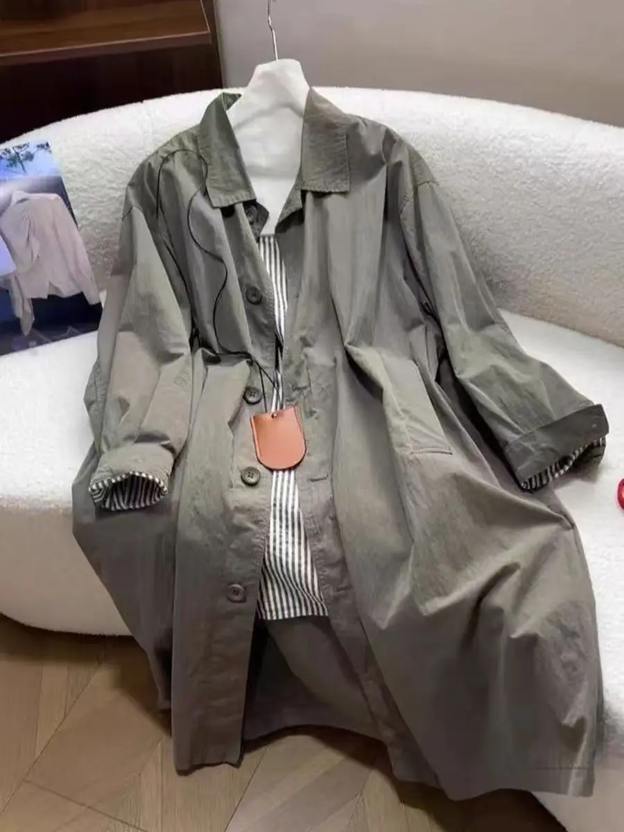 

Корейское женское длинное пальто Jaet, осенне-зимнее модное пальто небольшого размера, ветровка средней длины, верхняя одежда, пальто